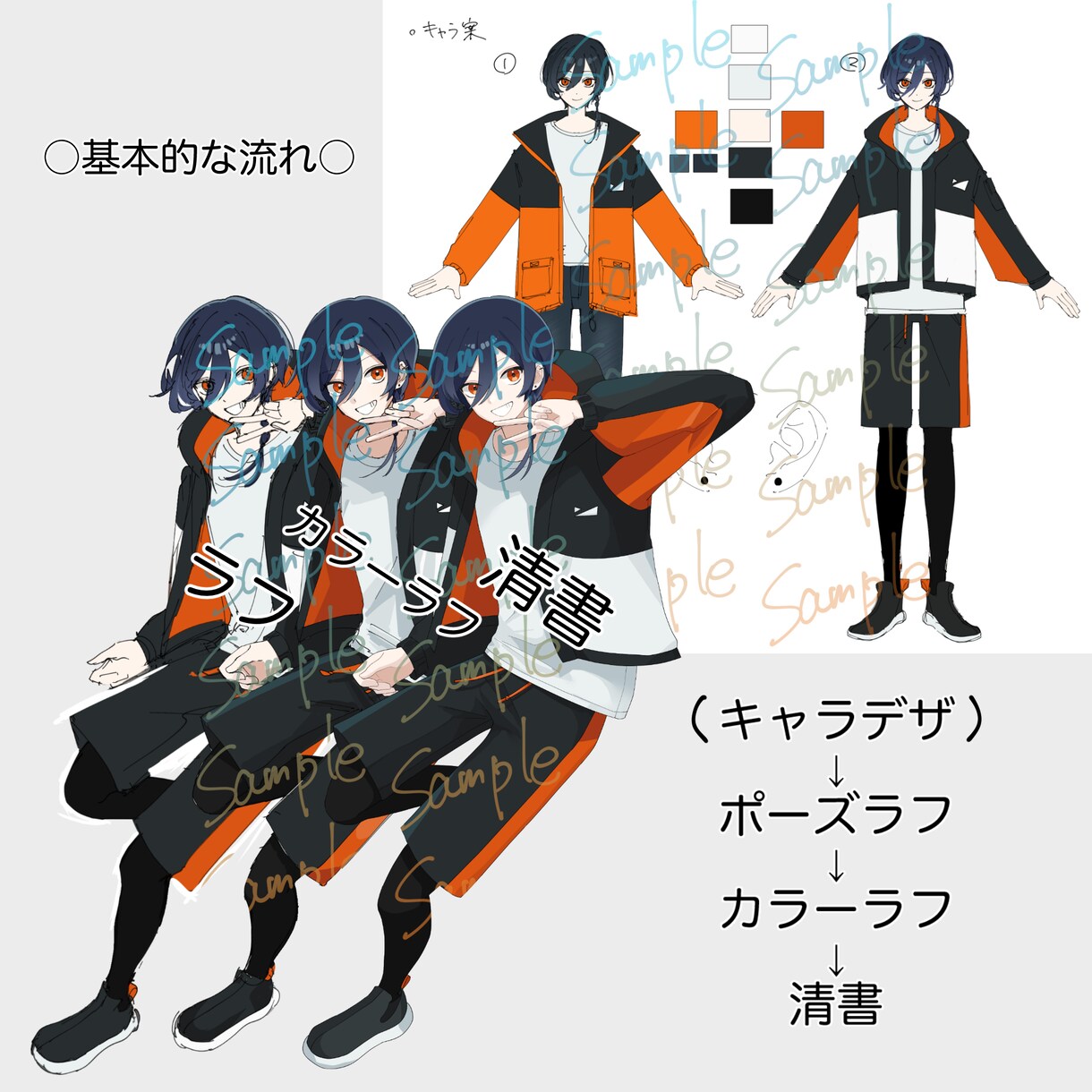 立ち絵制作いたします TRPGやグッズなどに！まずは気軽にご相談ください◎ イメージ3