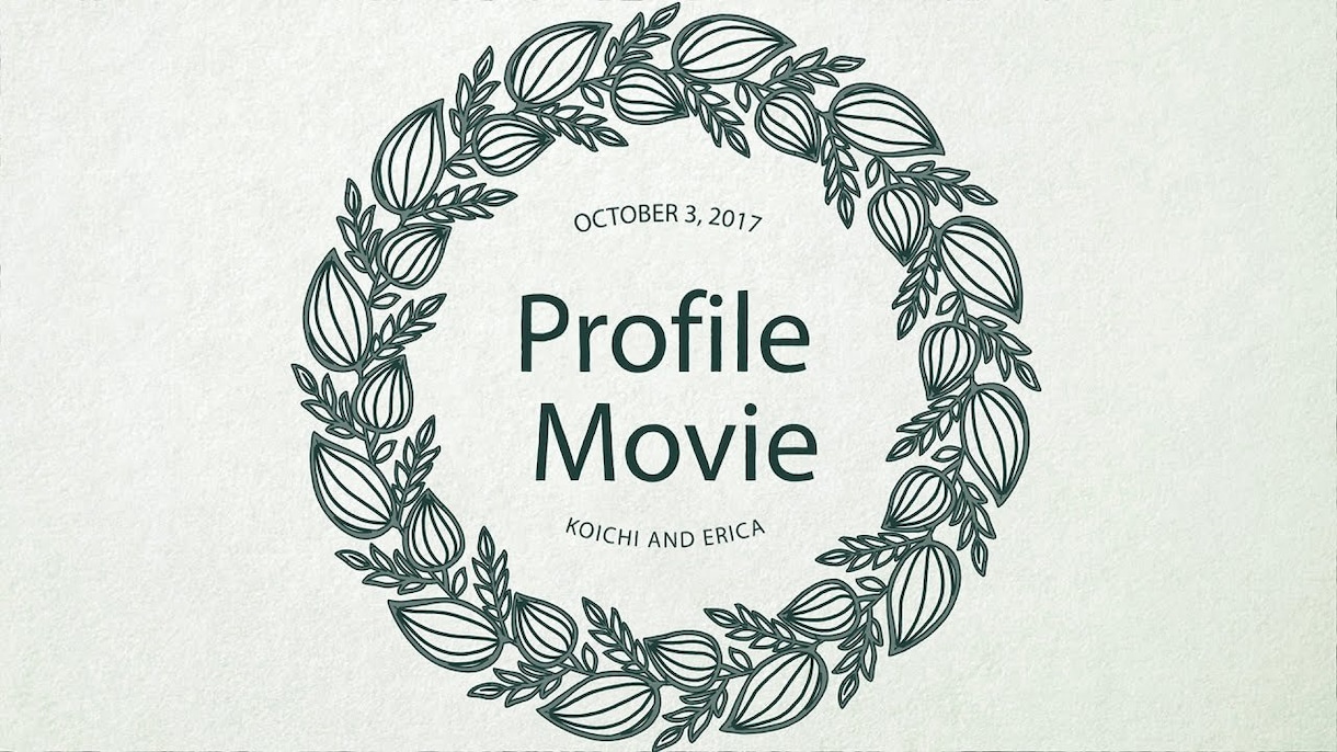 ウェディングのプロフィールムービー作ります プロフィールビデオの映像制作をプロにお任せ下さい イメージ2