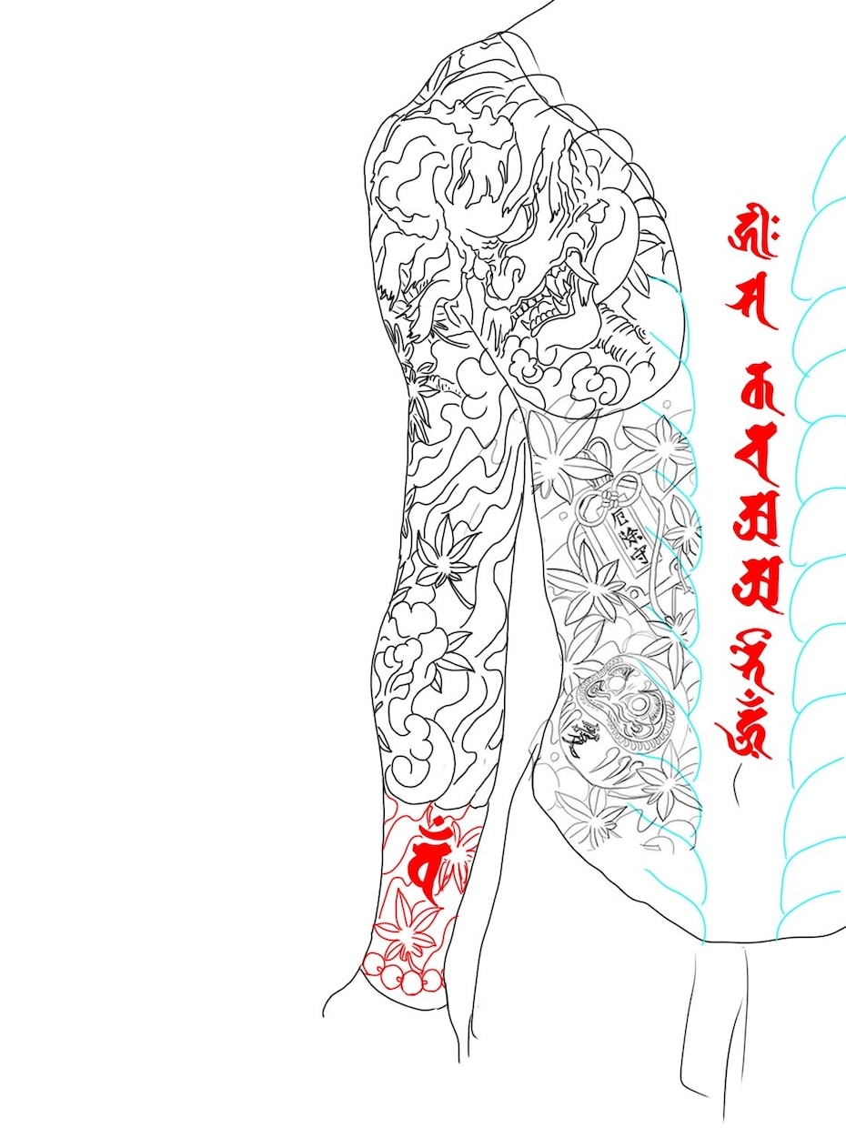 刺青のデザイン作ります 彫り師との1番気まずい時間を消します イメージ1