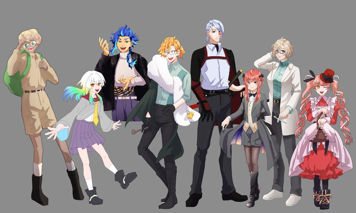 ご希望の雰囲気に合わせた立ち絵制作いたします 納期最短3日◆絵柄対応可能です。 イメージ10