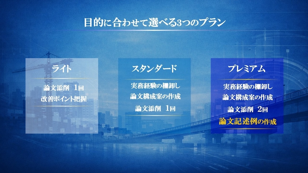技術士二次試験の論文作成を支援します 建設部門・総監の論文構成と実務整理を支援します イメージ2