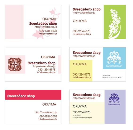 スマートな名刺、ショップカードをデザインします フリーマーケット等で出店している方に最適です！ イメージ3