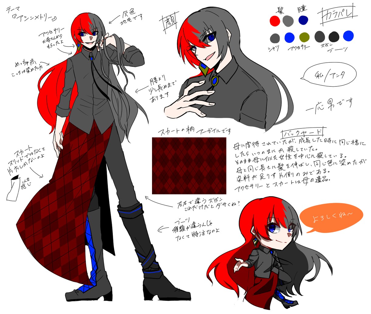 イラスト、立ち絵、SDイラスト等描きます 貴方の望むキャラへ近づけるように 心を込めて イメージ3