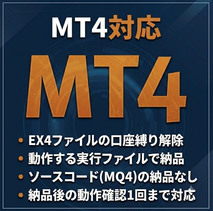 MT4/MT5 口座縛り解除いたします ★他社EAが入れられない…そのお悩み、解決します★ イメージ5