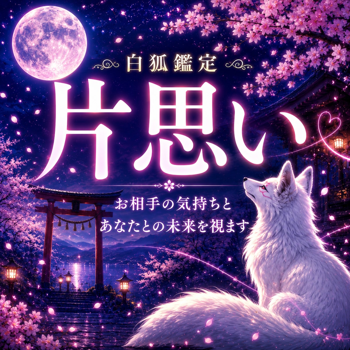 片思いの彼の本音と恋の行方を視ます 白狐があなたの宿縁の糸を辿ります イメージ1