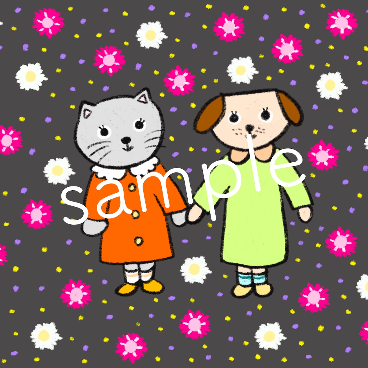 動物たちのメルヘンな世界のSNSアイコンを描きます 可愛い世界のゆめのくにへようこそ イメージ2