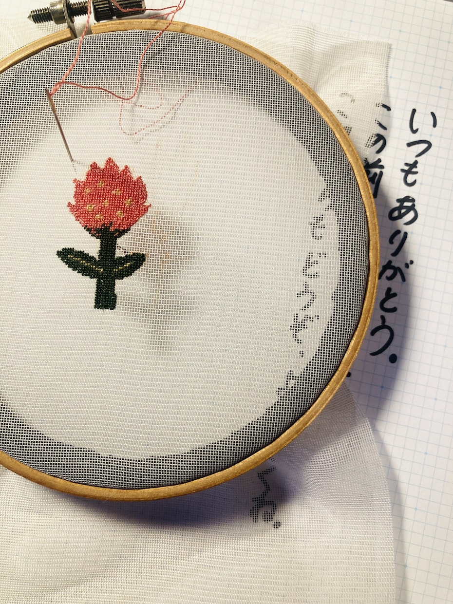 小さな刺繍を添えてお手紙と一緒にお届けします 言葉にできない想いを 伝えてみませんか？ イメージ2