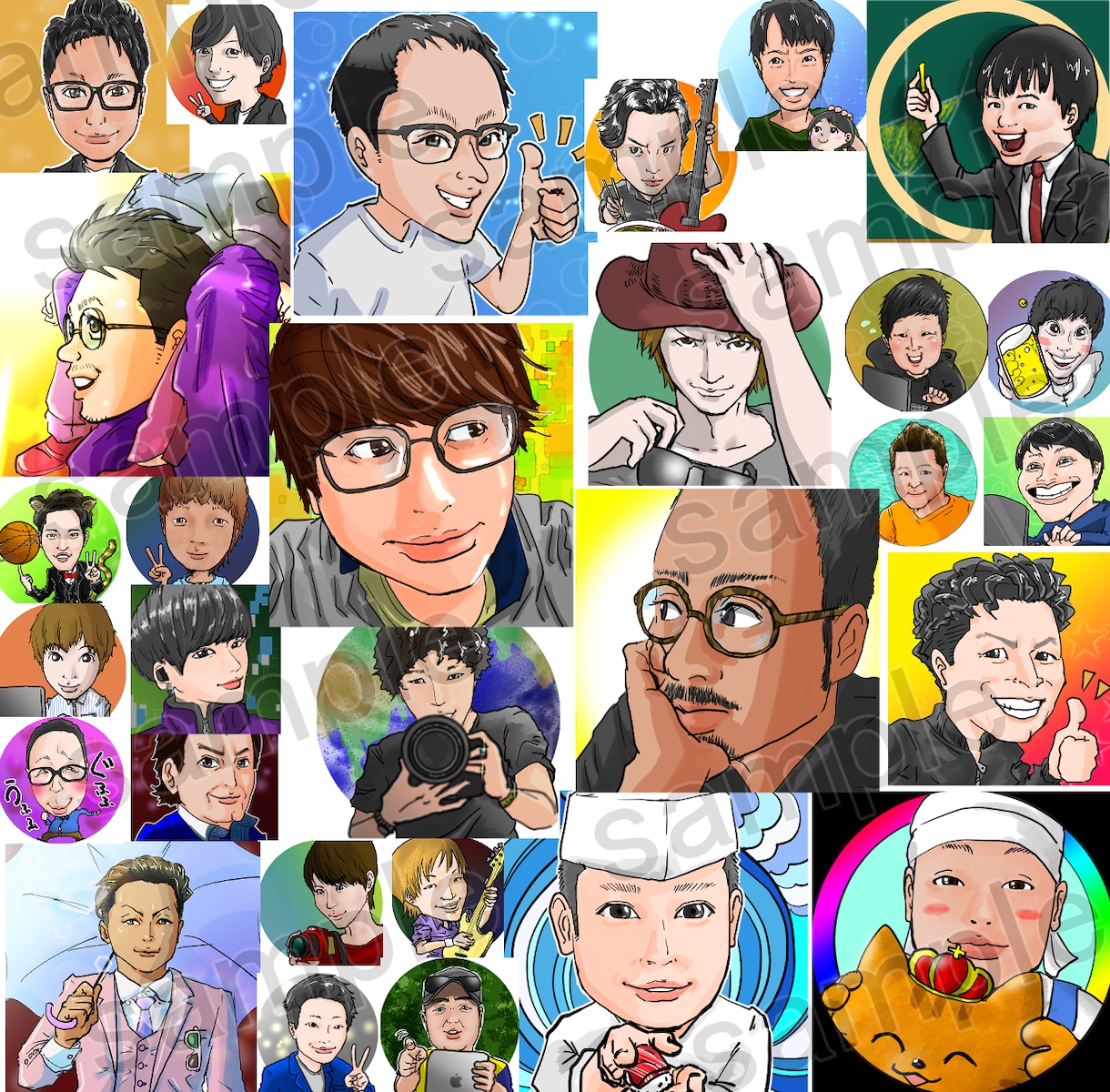 あと１枠！忠実だけど美しい似顔絵アイコン描きます 誇張されるより、どうせならキレイなほうがよくないですか？ イメージ1