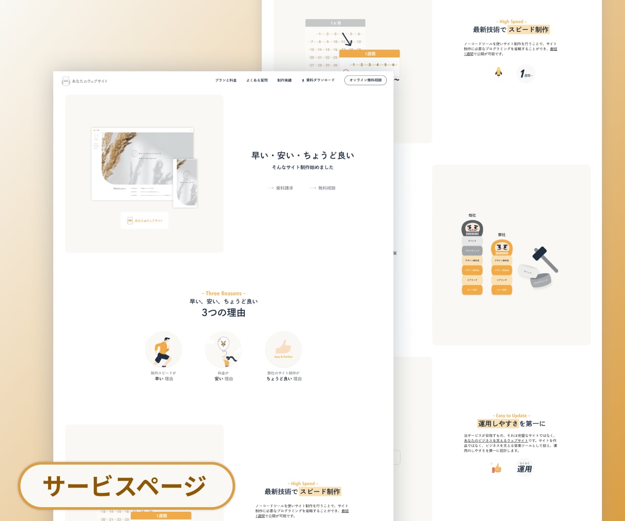 海外在住デザイナーがオシャレなサイトをお作りします ココナラ ”で” 実績がない。。だから安いです。 イメージ4