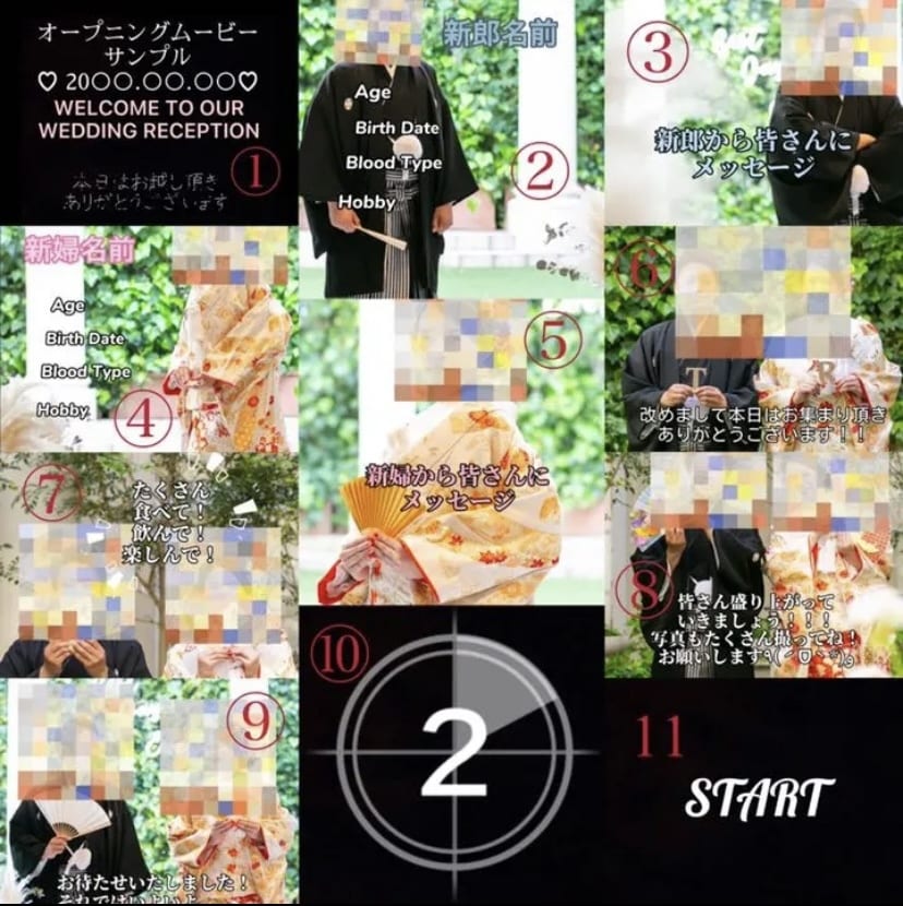 結婚式のムービーを作成致します お好きな音楽でムービー作成してDVDに焼いてお送りします イメージ2
