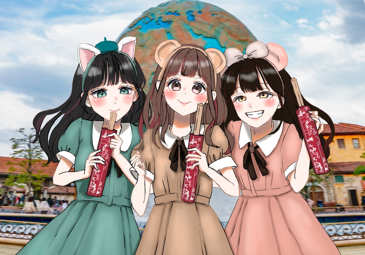 ディズニーの素敵な思い出イラストにします 御要望に沿ってディズニーの素敵な思い出をイラストにします！ イメージ3