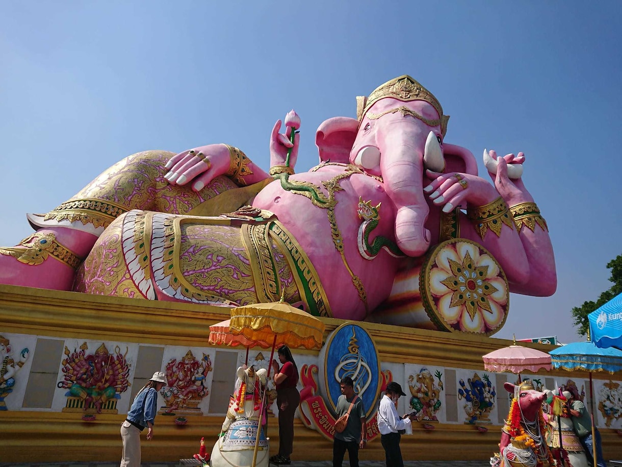 タイ最強開運の巨大ピンクガネーシャへ参拝します 結婚、金運、健康、何でも！ピンクガネーシャへ真剣祈願代行 イメージ2