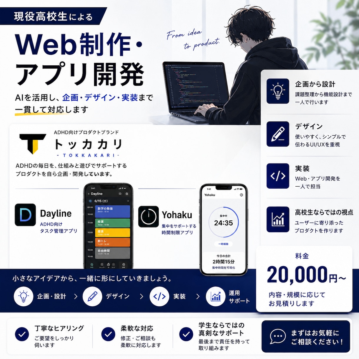 AIを使ってアプリ・Web制作しますます 実際に動くアプリ、実績あります イメージ1