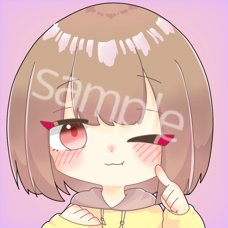 アイコンイラスト作成します アイコンイラスト、アニメ専門学校生が作成いたします！ イメージ4