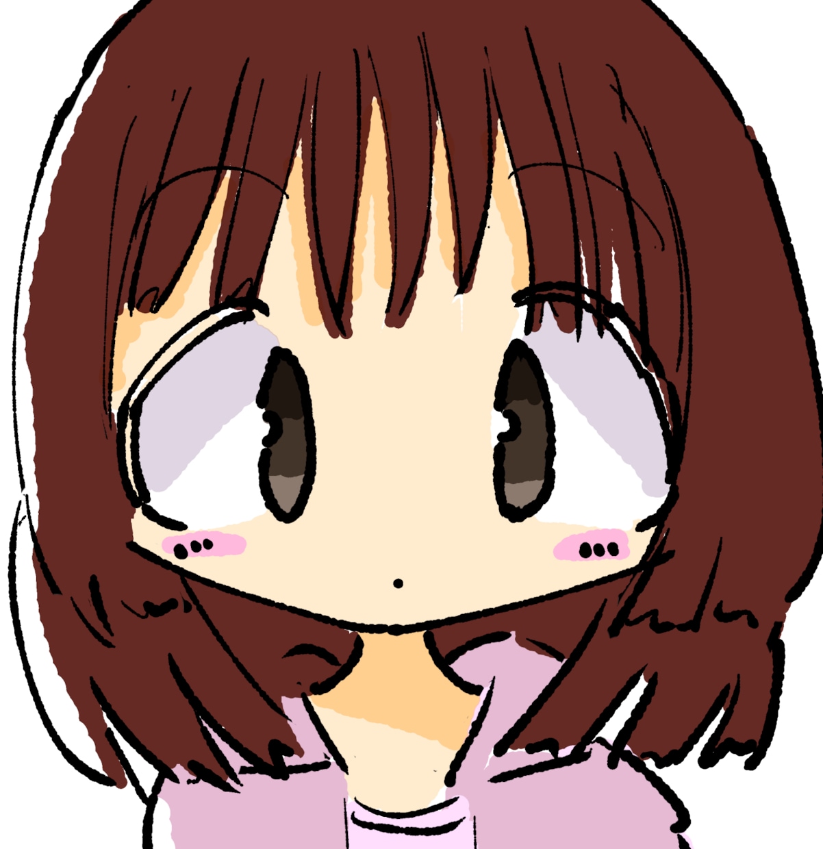 ゆるかわ女の子のSNSアイコンを描きます かわいい絵柄が好き、アイコンで手軽に個性を出したい方へ イメージ2