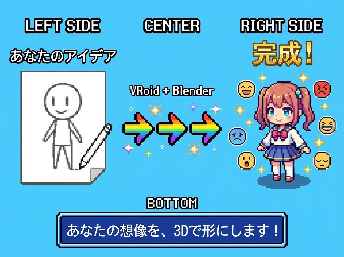 VTuber3Dモデル制作サービス承ります こだわり抜いた3Dモデルで、感動を呼ぶキャラクター創造。 イメージ3