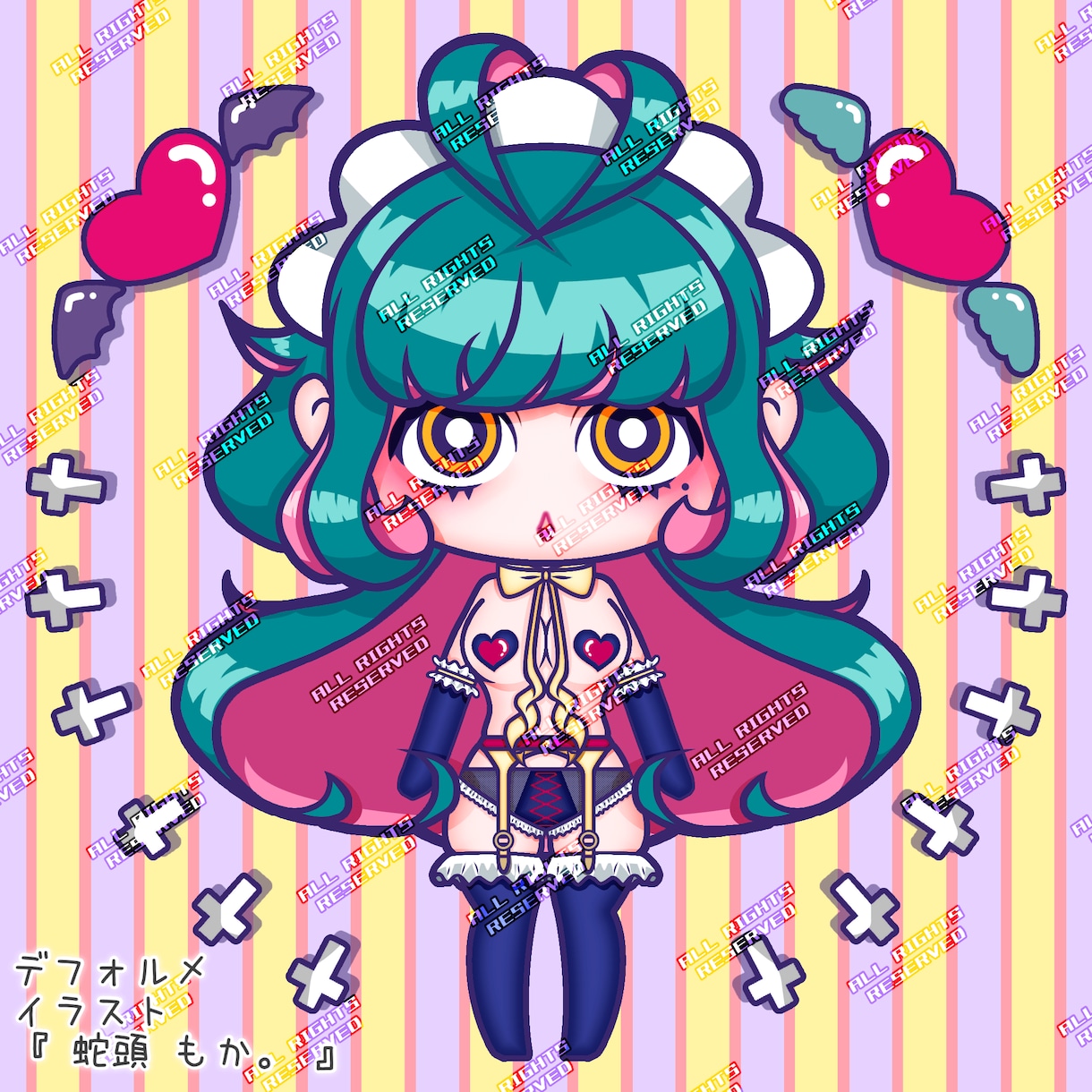 インパクトある【アイコン用イラスト】描きます えちかわ♡/ポップ/微ｶｰﾄｩｰﾝちっく！で最強カワイイ♥︎ イメージ1