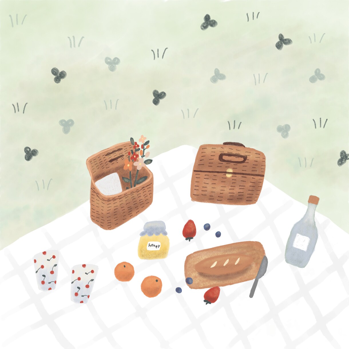 ゆるくてほっこりするイラストを作成いたします ○商用利用OK、修正無制限、絵本のようなタッチ○ イメージ8