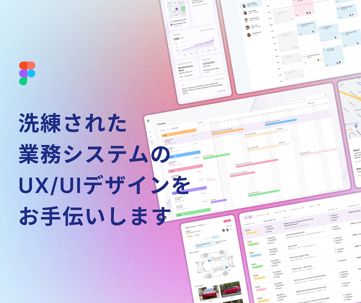 UI/UXデザインで業務システムを効率化します UXとUIの改善で本当に使いやすいシステムをデザインします。 イメージ1