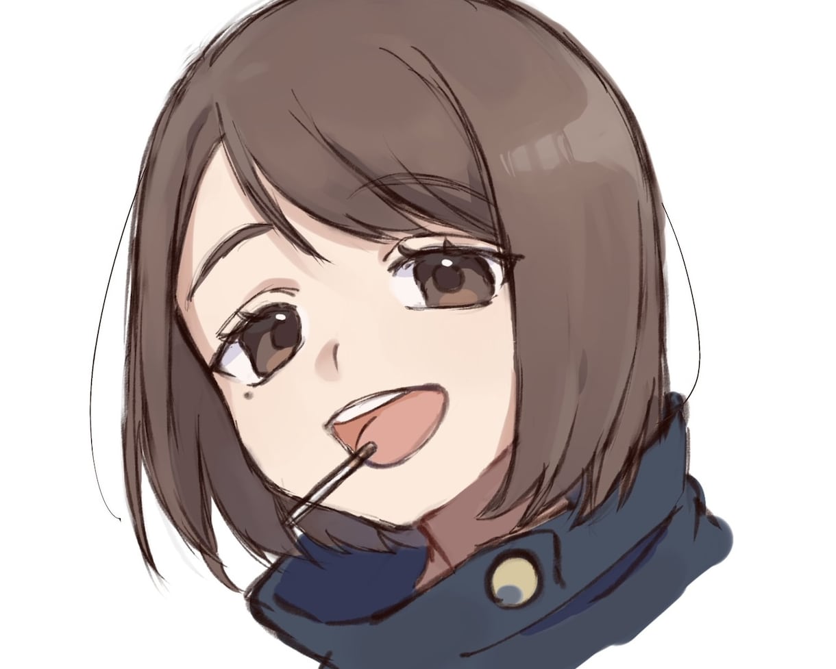 スッキリと見栄えのするイラスト制作します アイコンや立ち絵、ヘッダー、グッズなど！ イメージ4