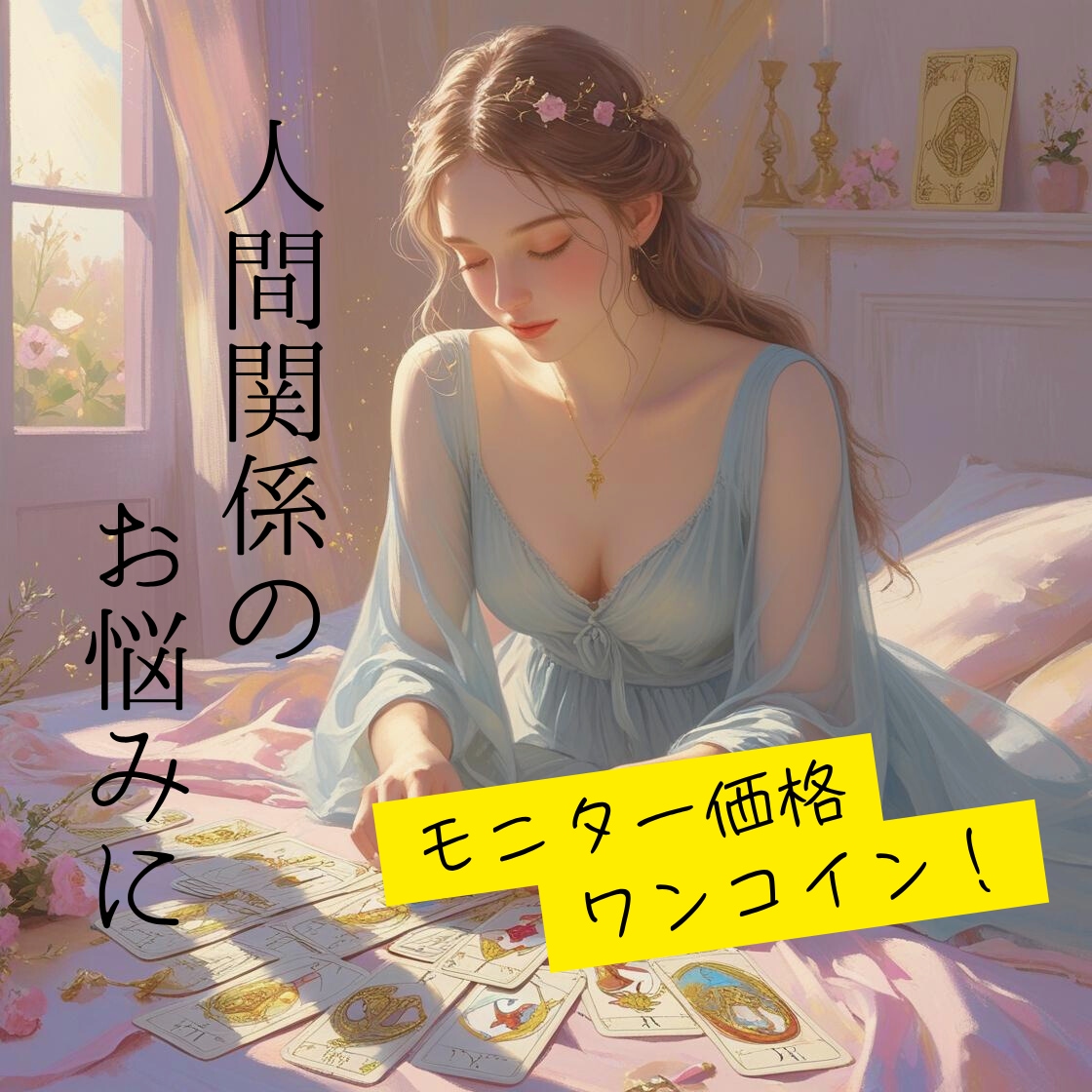 モニター価格：人間関係の不安を占います 【先着10名様】モヤモヤするあの人との関係にやさしいヒントを イメージ1