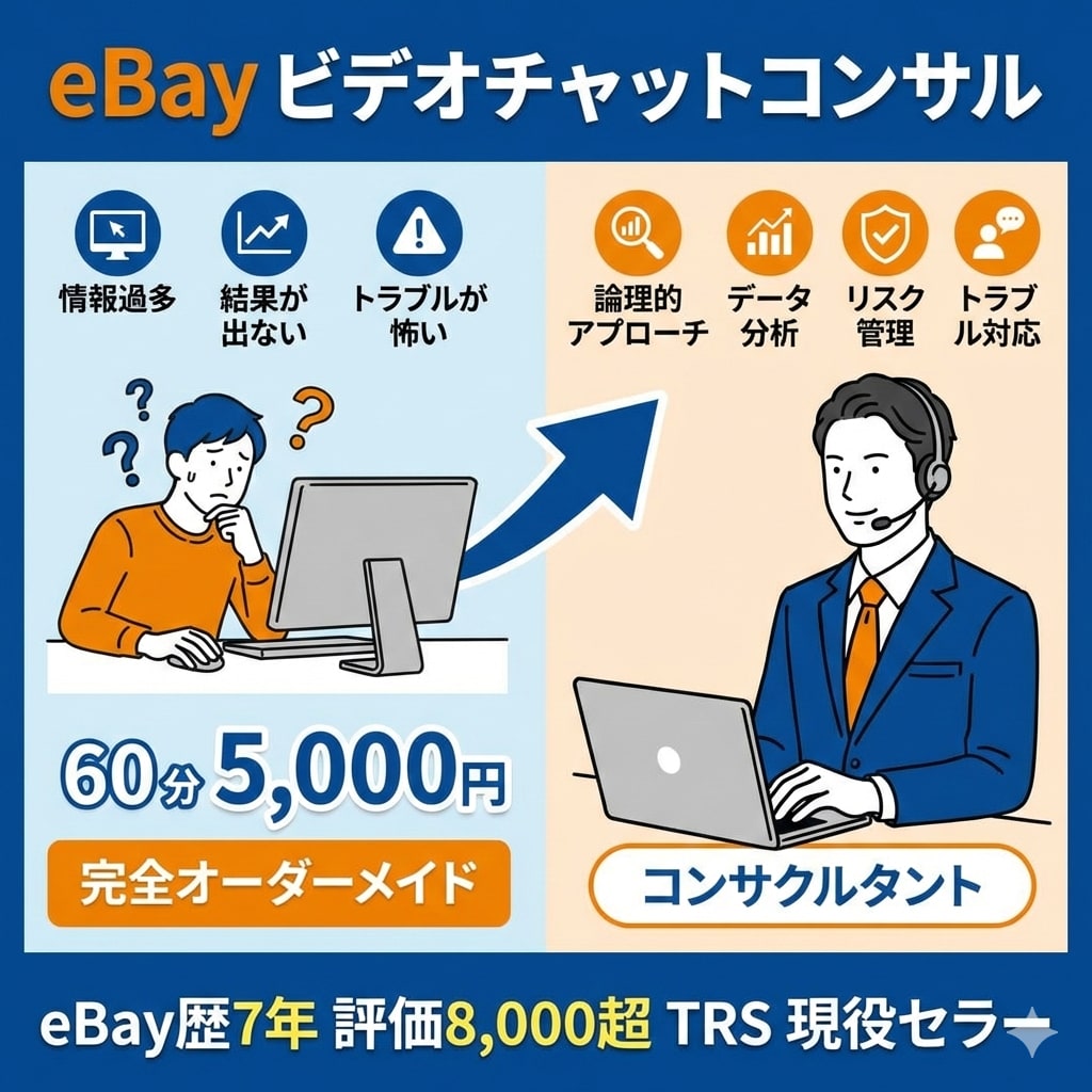 ebay輸出、1ヶ月マンツーマンコンサルします 【eBay初心者向け】1on1コンサルで結果にフォーカス！ イメージ1