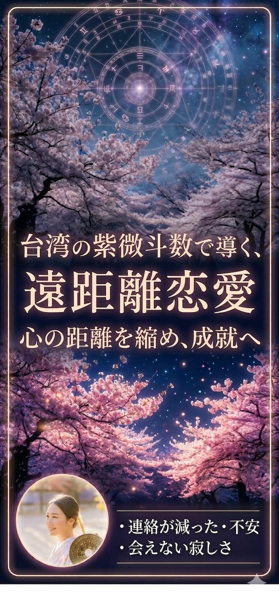 本命と出会う時期を東方占星術で丁寧に鑑定します 不倫・復縁・片思い…誰にも言えない悩みを鑑定師が紐解きます イメージ1