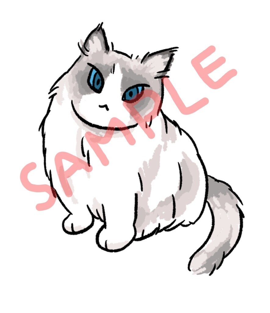 ねこイラスト描きます SNSアイコン、待ち受けにしたい方 イメージ5