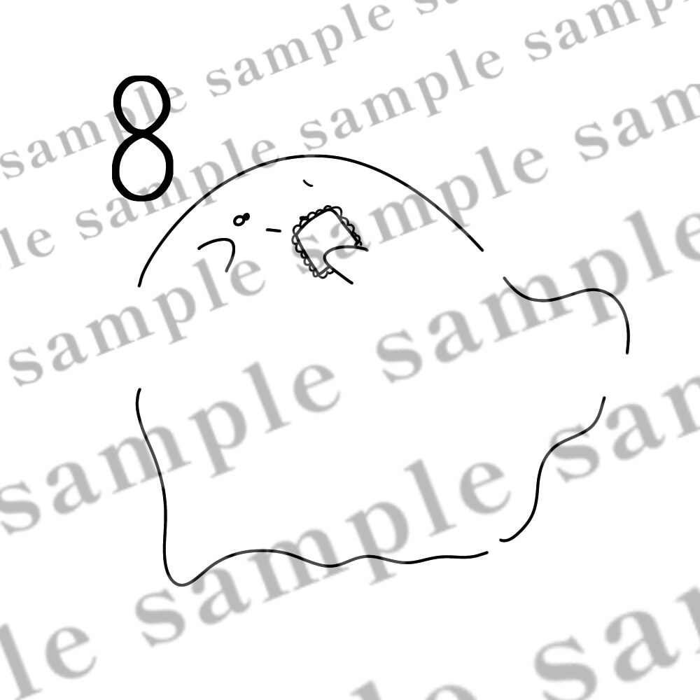 シンプルでゆるめのイラストになります SNS用アイコンなどにご利用いただけます。 イメージ8