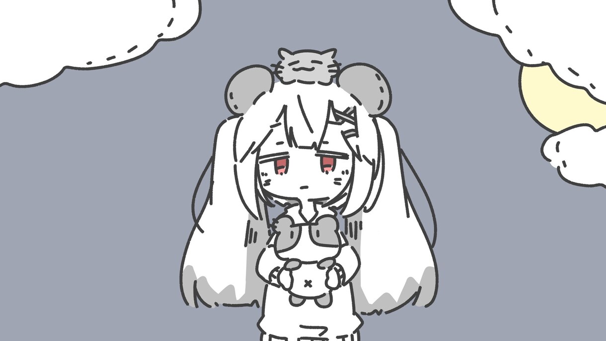 アイコン、一枚絵、動画の背景などを描きます アイコンや顔シンプル服ごちゃごちゃな女の子描きます！ イメージ1
