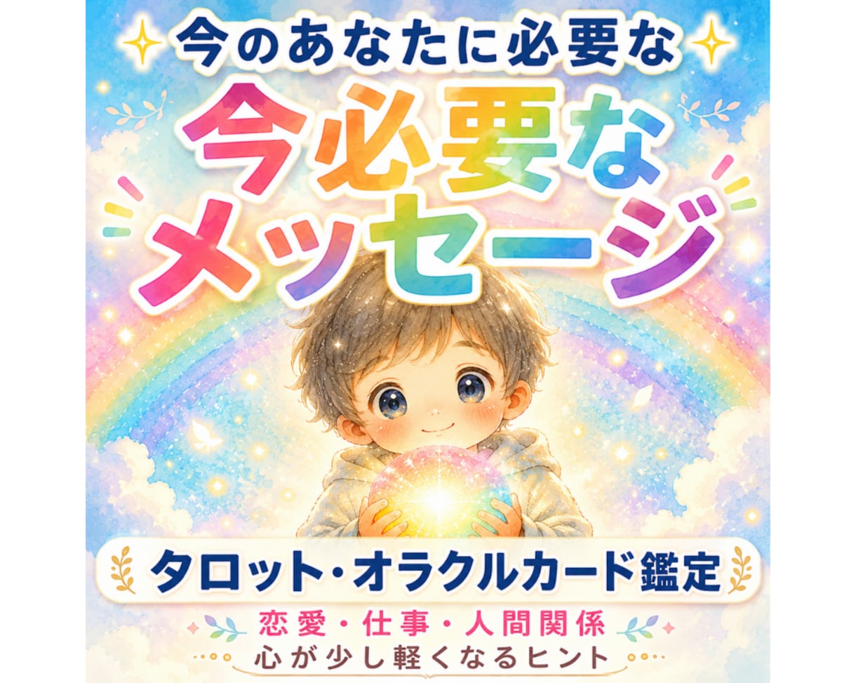 なぜか不安なあなたへ必要なメッセージをお届けします 悩みを抱え込んでしまうあなたへ✿カードからお助けメッセージ✿ イメージ2