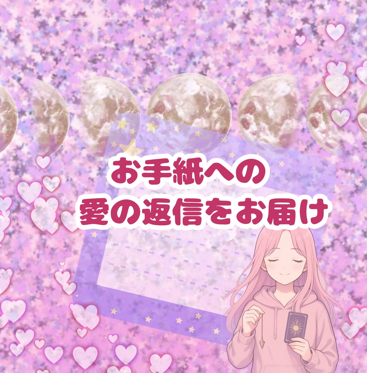 二次元＆不可視恋人♡愛のお返事代筆します あなたのお手紙への、お相手さんからの優しく愛しい返信をお届け イメージ2