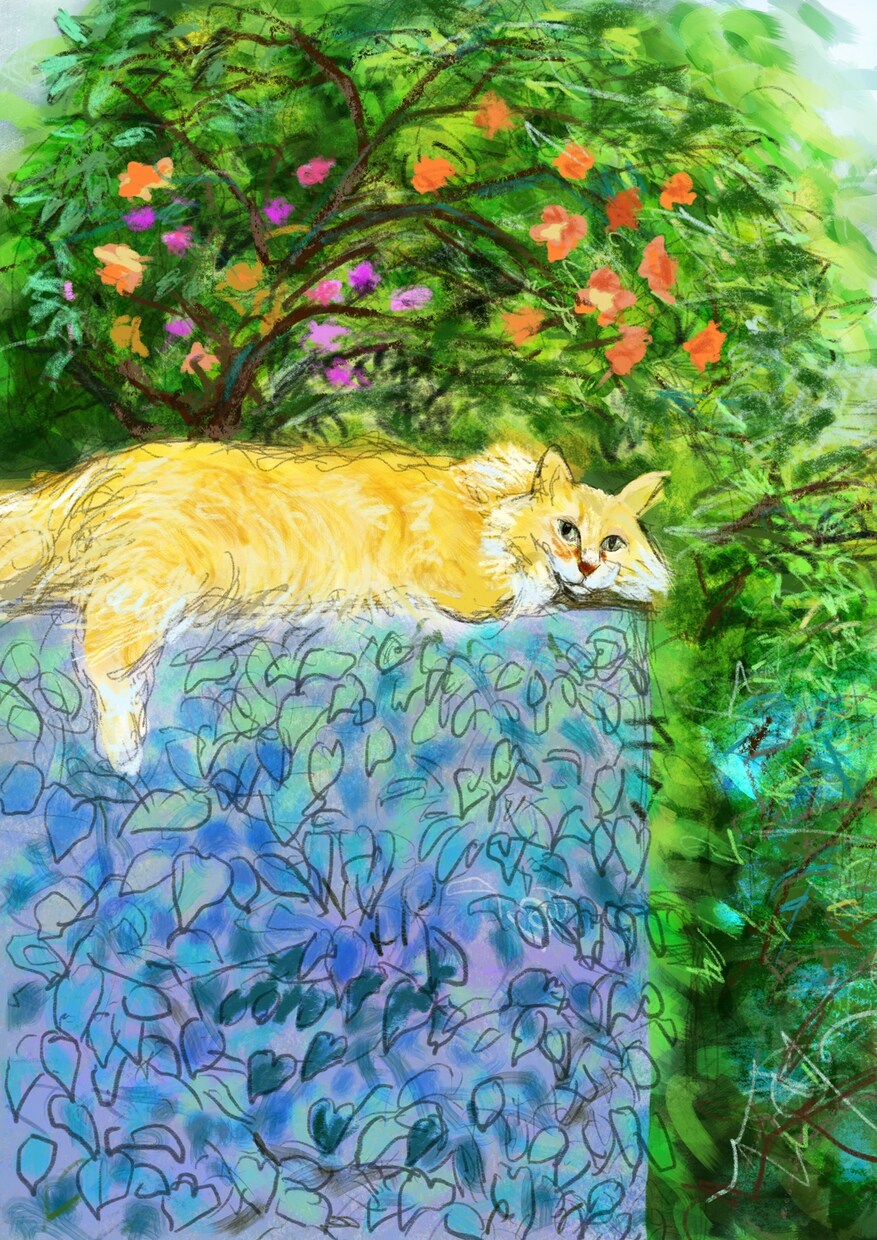 iPadでペットや風景などの絵を描きます ホット和むような絵を飾りたい方へ イメージ4