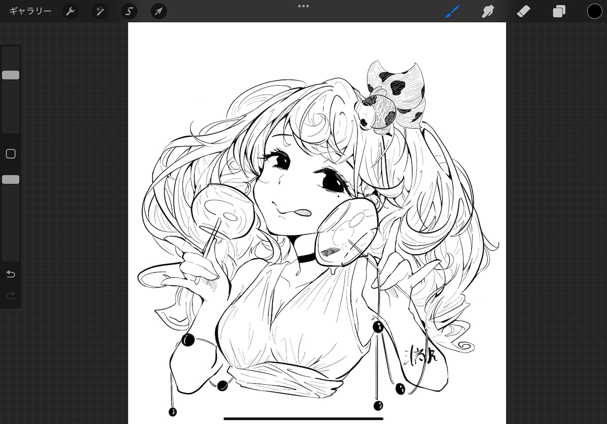 モノクロ系イラスト提供します キャラクターデザインの場合別料金 イメージ2