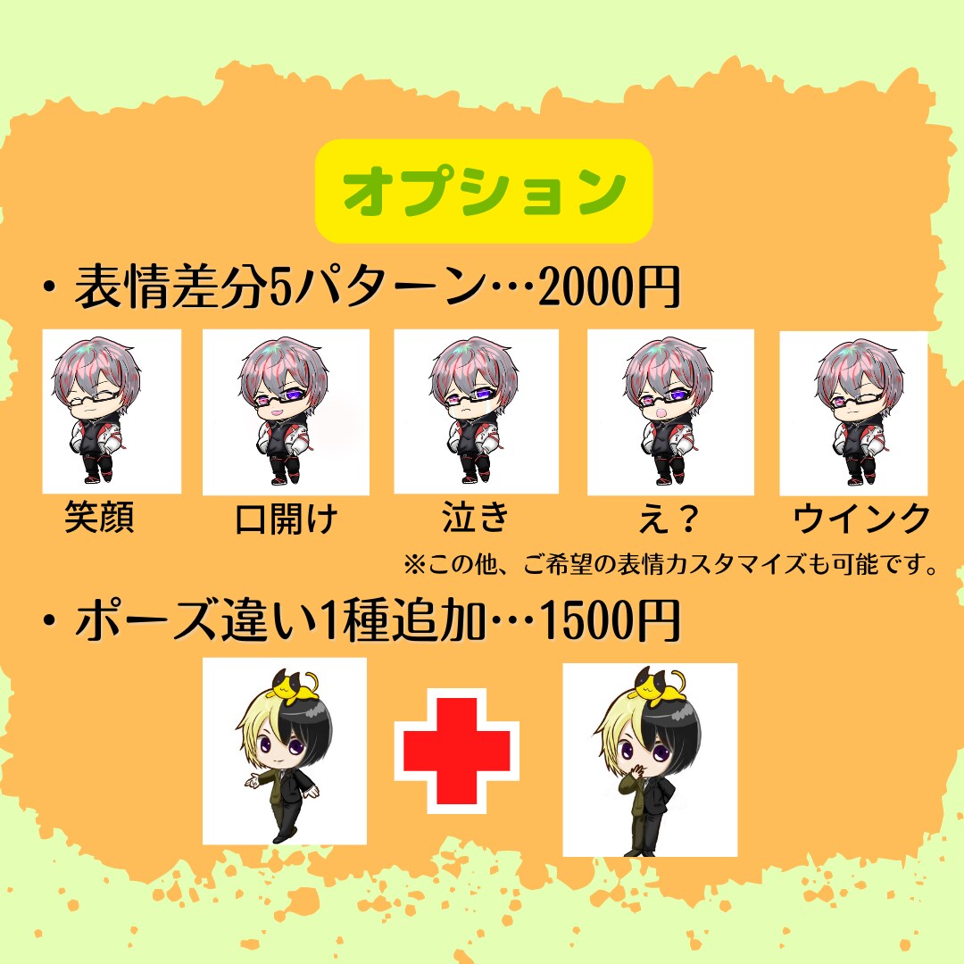 全身型ミニキャラ描きます VtuberもYouTuberもはじめての方も イメージ3