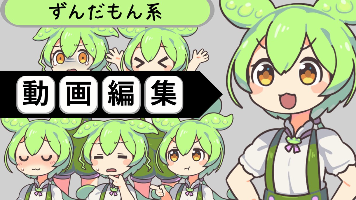 3000円ずんだもん系ショート動画つくります 練習をしたいので、3000円から募集✨ イメージ1