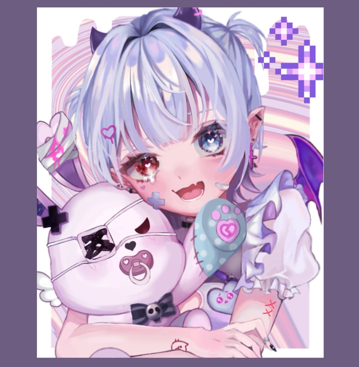 最短7日！ダークめな可愛いイラスト制作致します サムネイル、アイコン、グッズなどに！ イメージ5