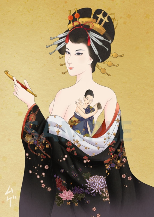 和風・浮世絵イラスト制作します 商用OK！ロゴやパッケージにも対応 イメージ2