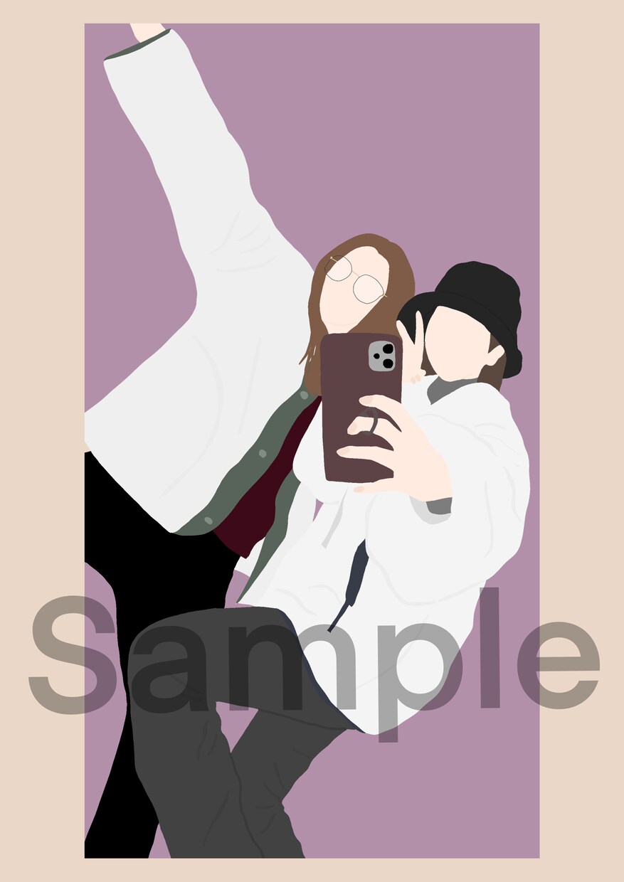 顔出ししないお洒落なアイコンを描きます Instagram、Twitter、LINEのアイコンに◎ イメージ4