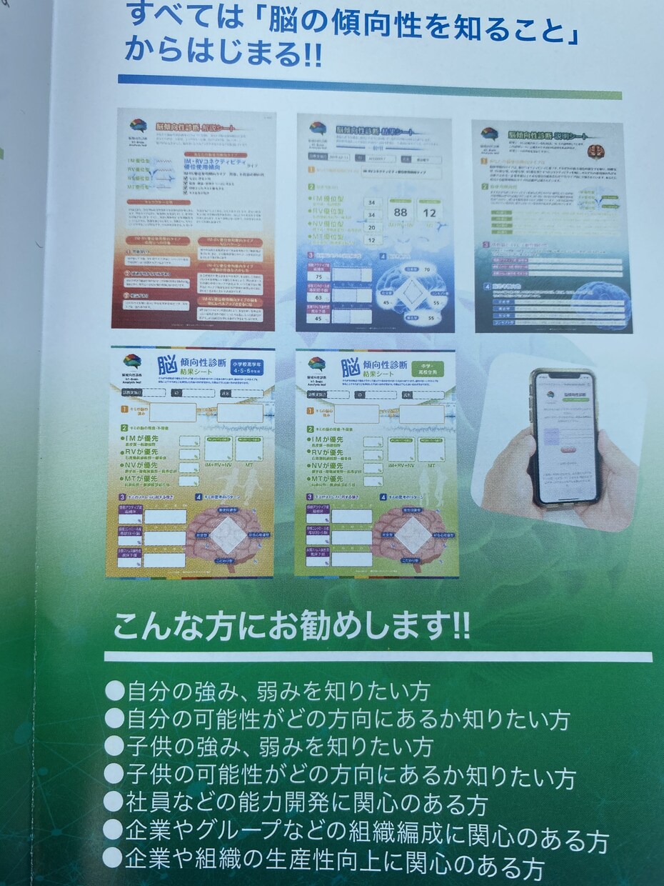 資格を活かし【脳診断】の分析結果をお伝えいたします ブレインアナリストによる脳診断＆診断結果をアロマでもお伝え！ イメージ7