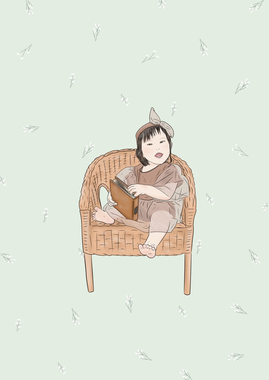 大人数◎温かいタッチの似顔絵描きます プレゼントにも喜ばれる線画イラストの似顔絵です♡ イメージ3