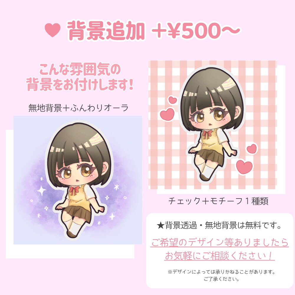 かわいいミニキャラ描きます アイコン·グッズ作成、配信やサムネなどに！ イメージ5