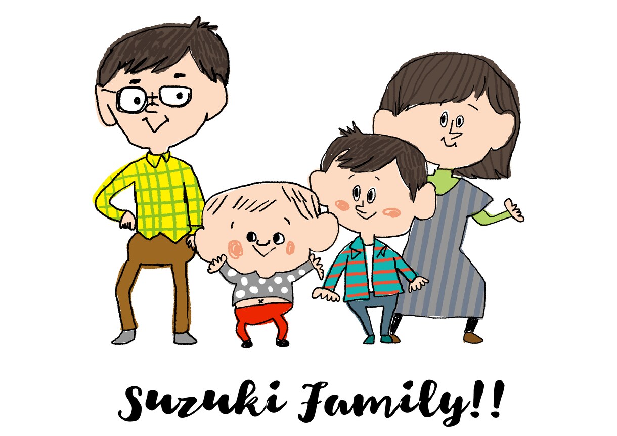 ゆる〜い感じの全身の人物イラスト描きます SNSや名刺に、印刷して飾ってもかわいい！全身イラスト イメージ1