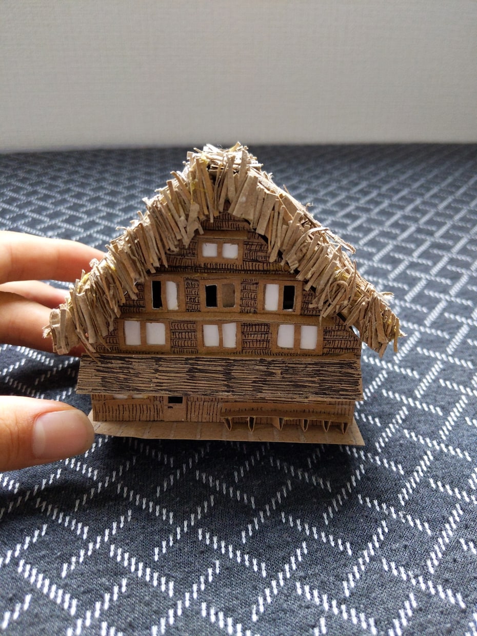 ダンボールアートを作成、プレゼントします 建築物をダンボールで表現します。 イメージ2