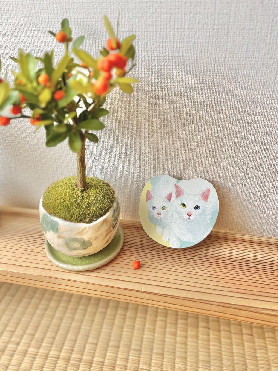 アクリル絵の具×木材でペットアートを作ります 木のぬくもり＊人と被らない自分だけのペットアート イメージ7