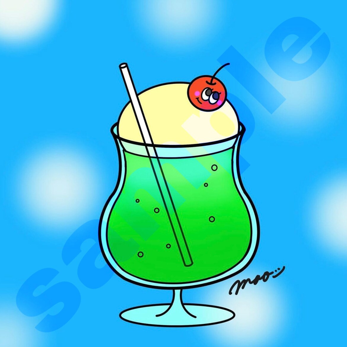 可愛いポップなイラストを制作します ポップなイラストであなたのアイコンをカラフルに！ イメージ3