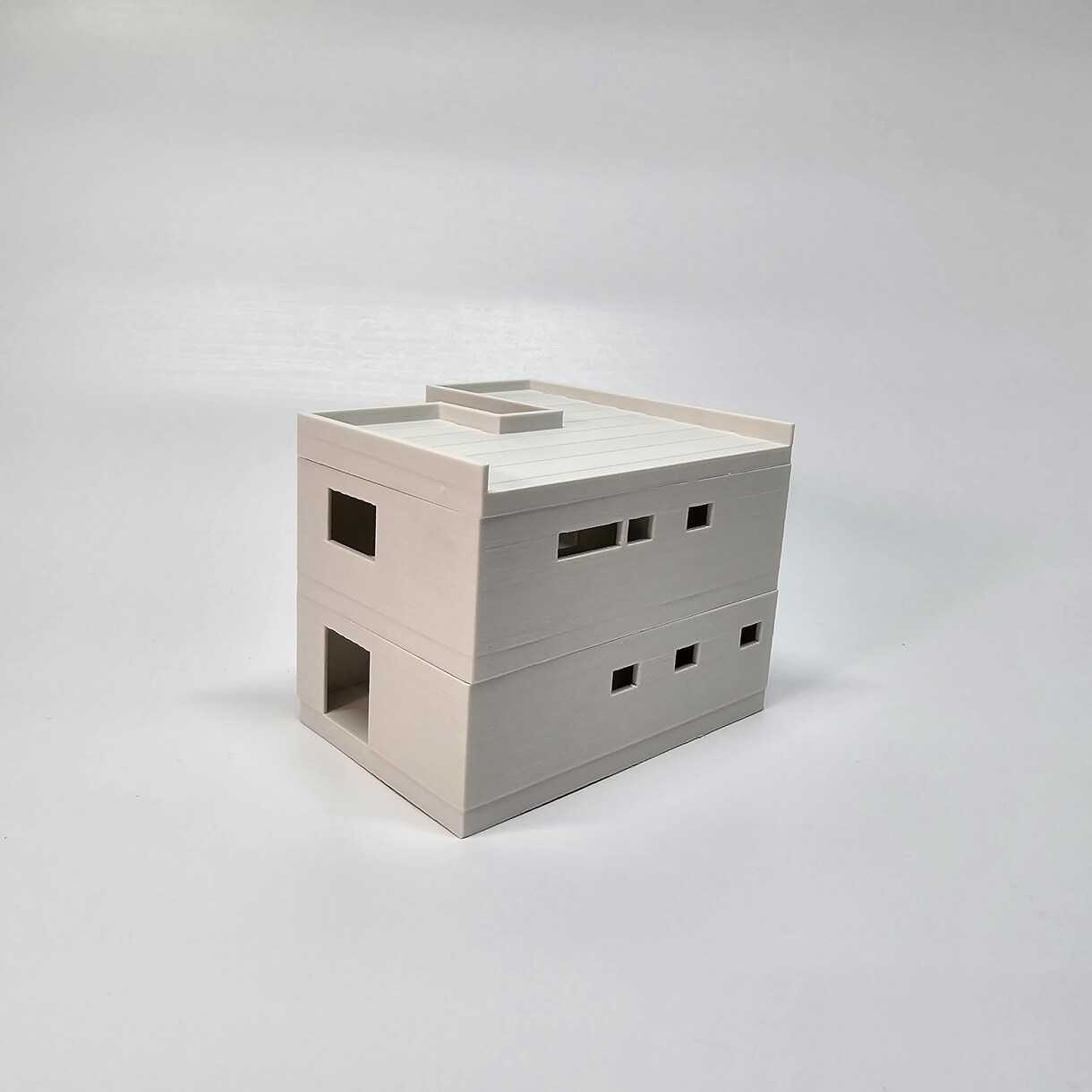３Dプリンターにて1/100住宅モデルを制作します 住宅の新築・設計時の打合せ、新築祝いなどの贈答品などに イメージ3