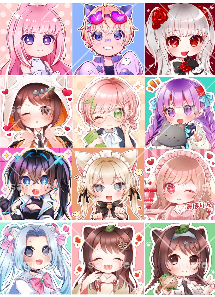 ミニキャライラスト制作します かわいいポップなミニキャライラスト、商用利用も全身もおまかせ イメージ5