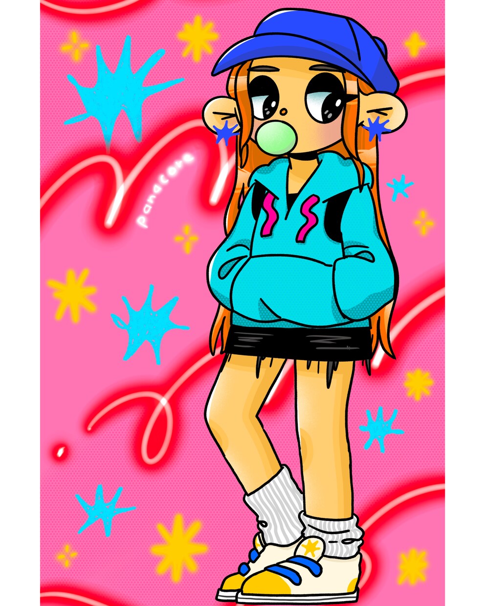 目を引く個性的で可愛いアイコン描きます 海外アニメ風⭐︎カラフルポップなイラストで周りと差をつける イメージ6