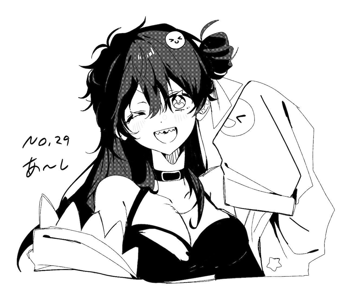少しだけ漫画っぽい白黒イラスト描きます 少しだけ漫画っぽい白黒イラストやベタカラー制作いたします！ イメージ1